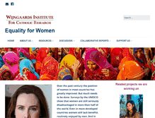 Tablet Screenshot of equalityforwomen.org